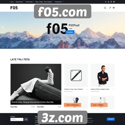 Design e usabilidade do site f05.com em análise