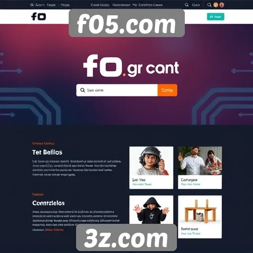 Interface do site f05.com é amigável e intuitiva